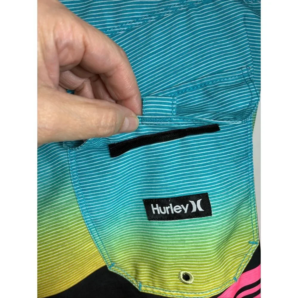 Hurley Swim Trunks in Multicolor Size 32 - Picture 6 of 9